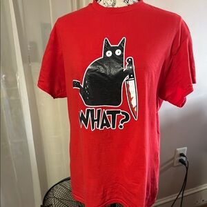 Cat Graphic T-Shirt size M